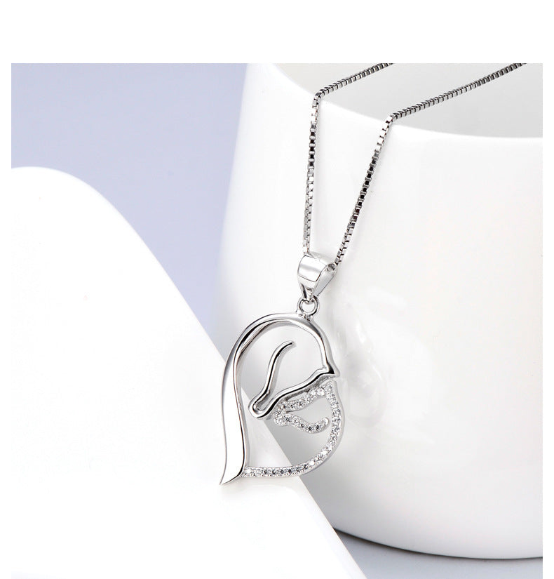 Horse Heart Necklace
