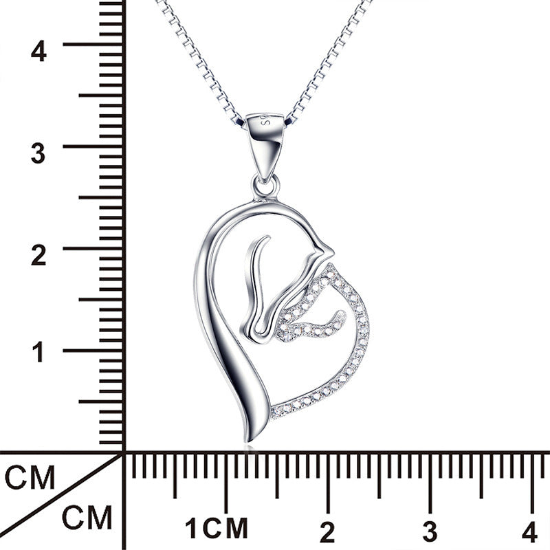 Horse Heart Necklace