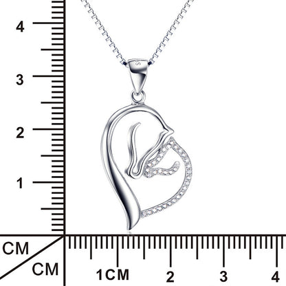 Horse Heart Necklace