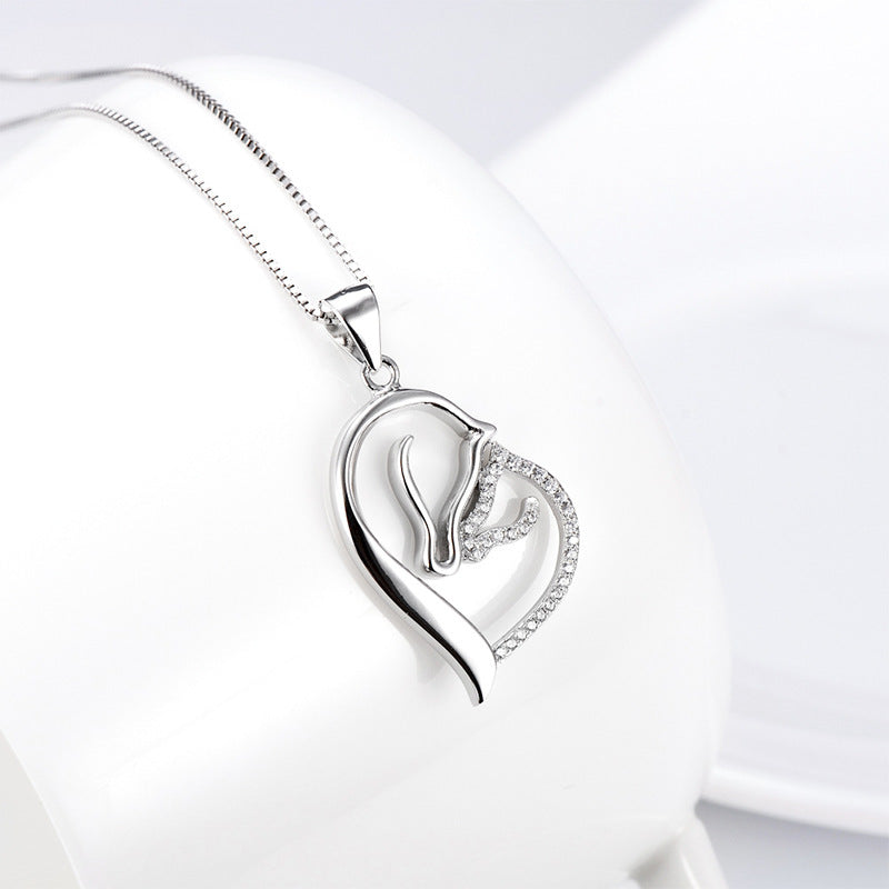 Horse Heart Necklace