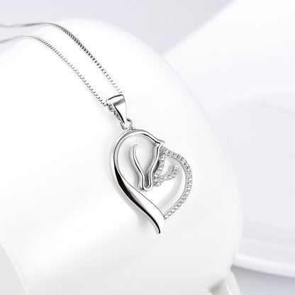 Horse Heart Necklace