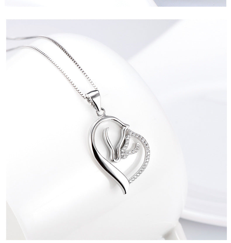 Horse Heart Necklace