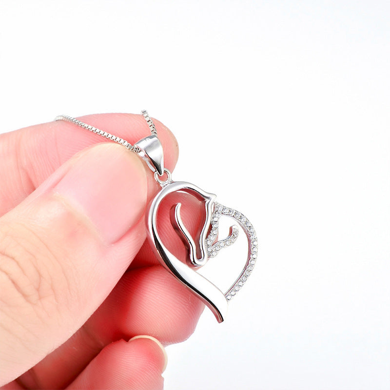 Horse Heart Necklace