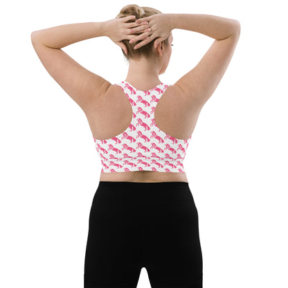 Pink Pony Recycled Longline Sports Bra