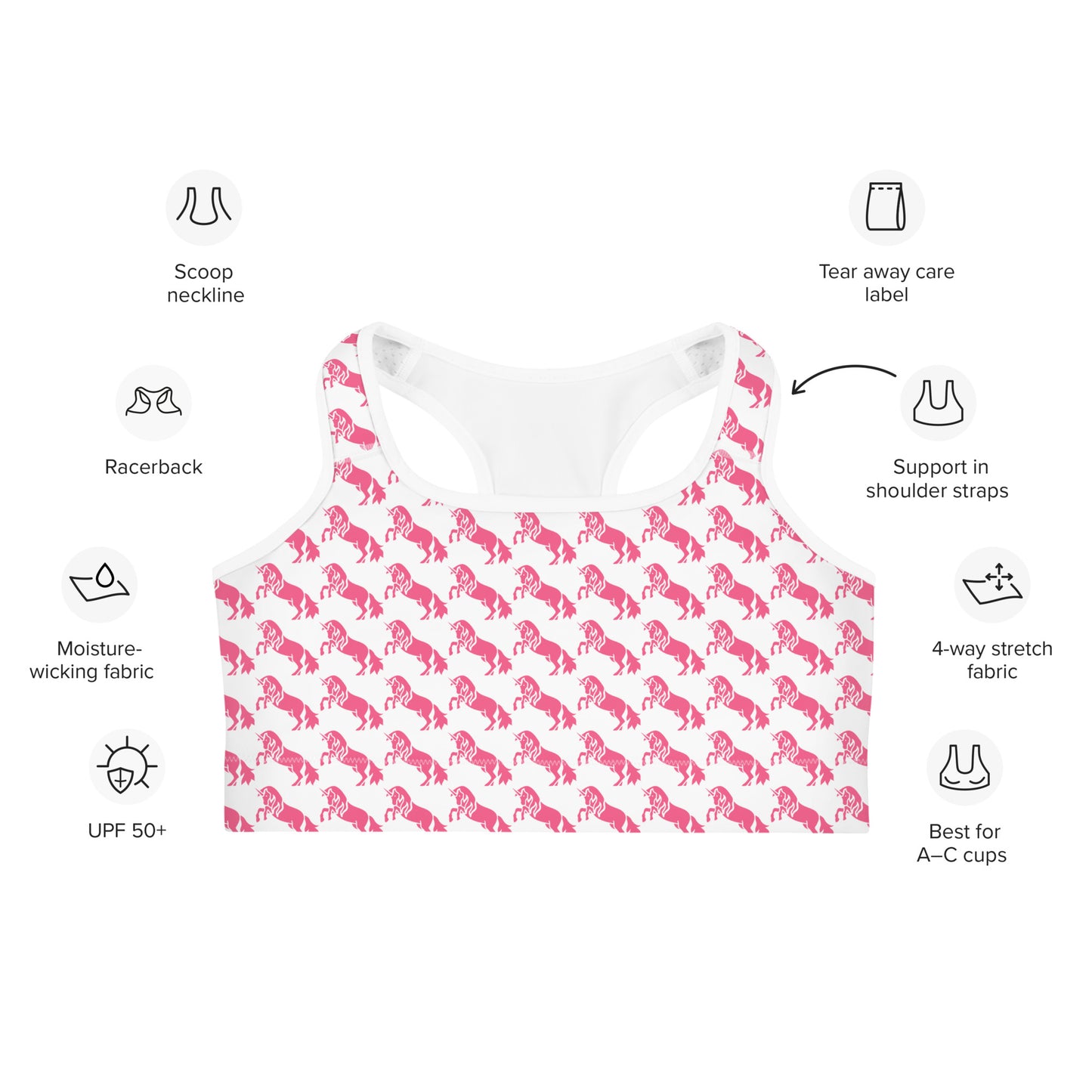 Pink Pony Sports Bra