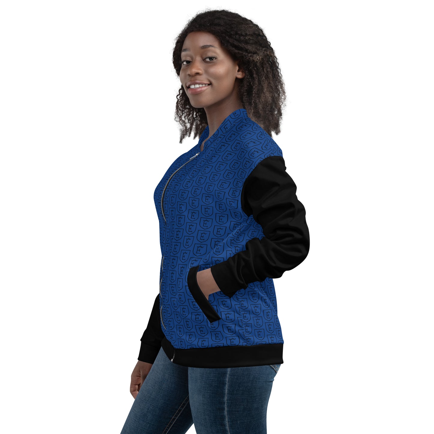 Unisex Blue Bomber Jacket