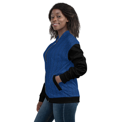 Unisex Blue Bomber Jacket