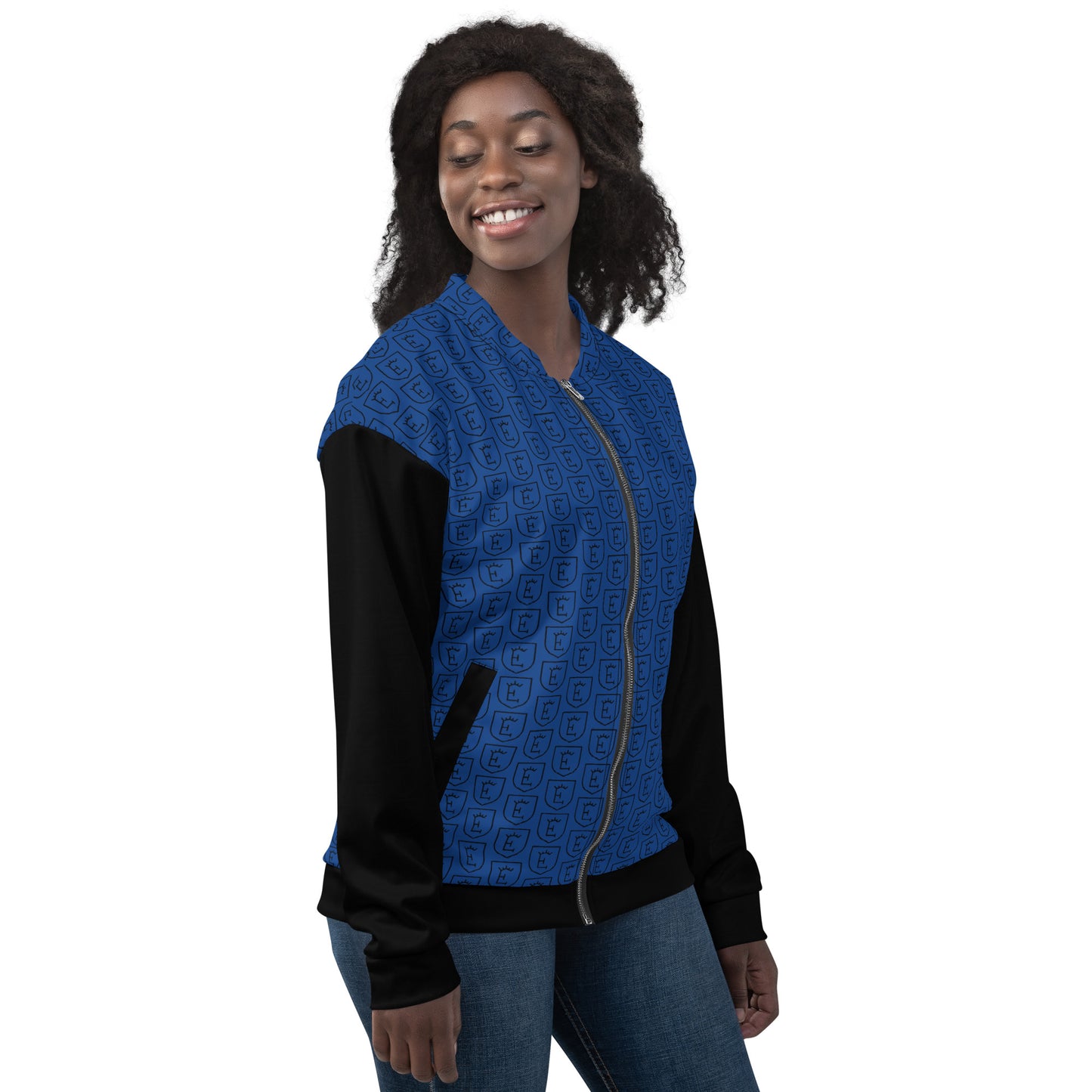 Unisex Blue Bomber Jacket