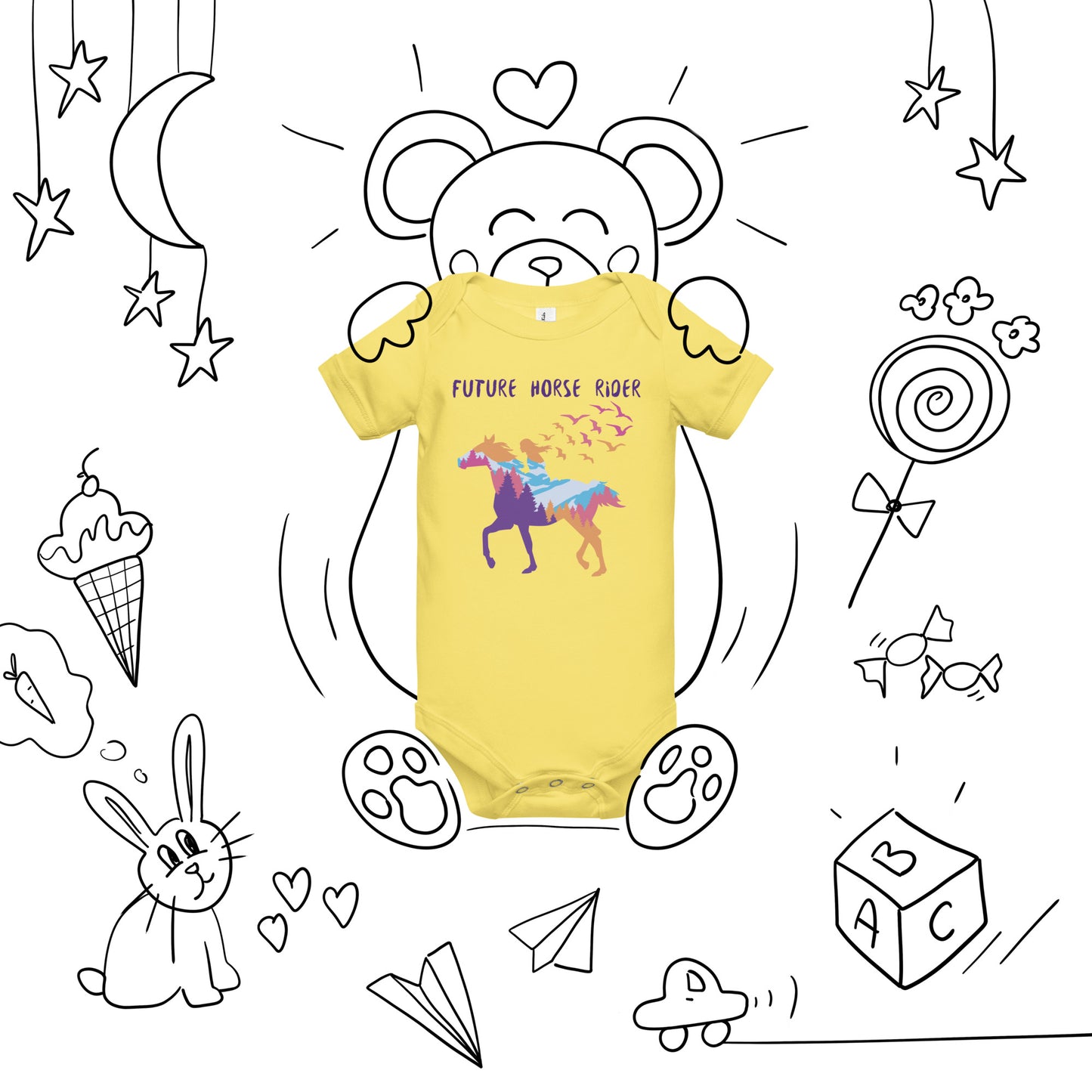 Future Horse Rider short sleeve one piece