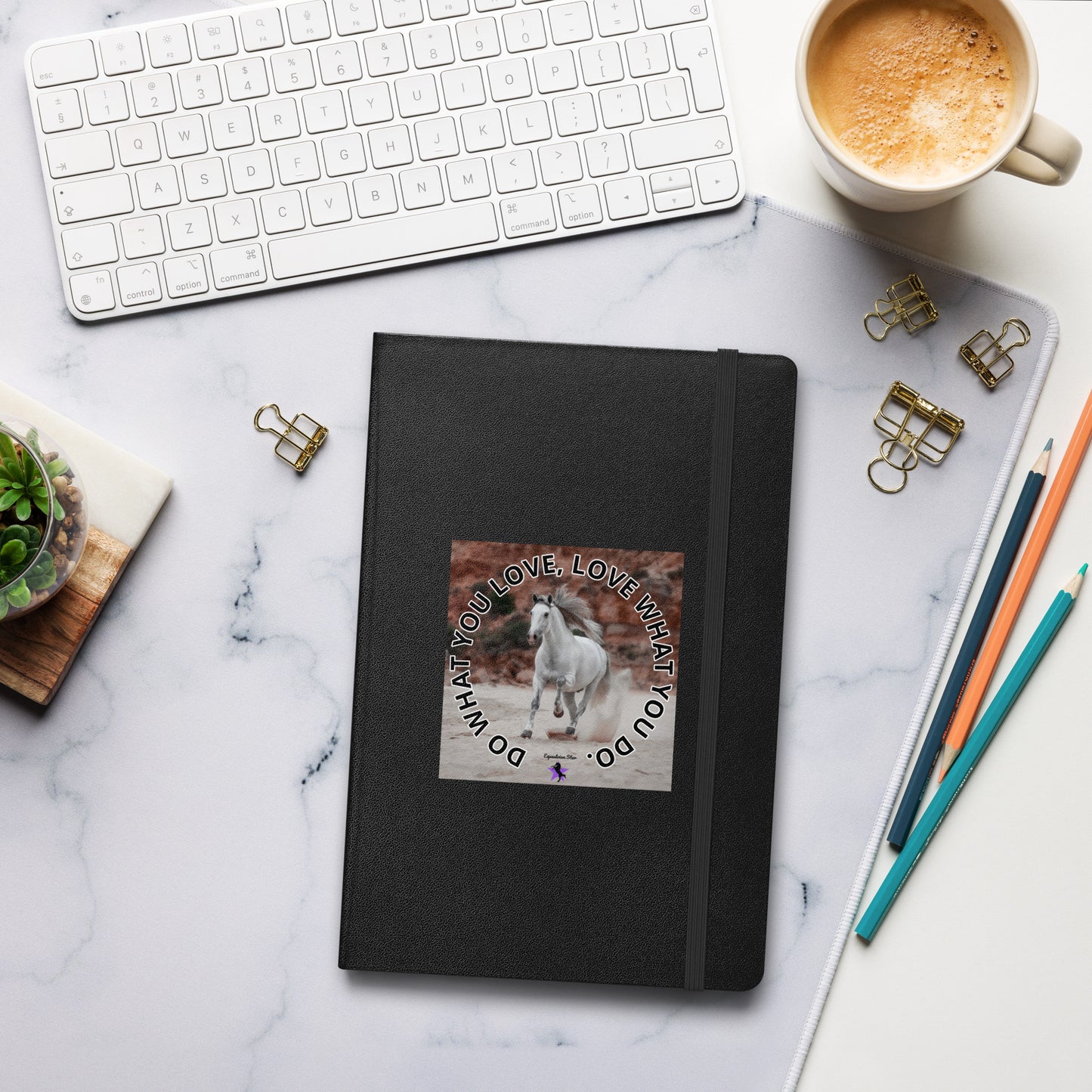 Hardcover bound notebook