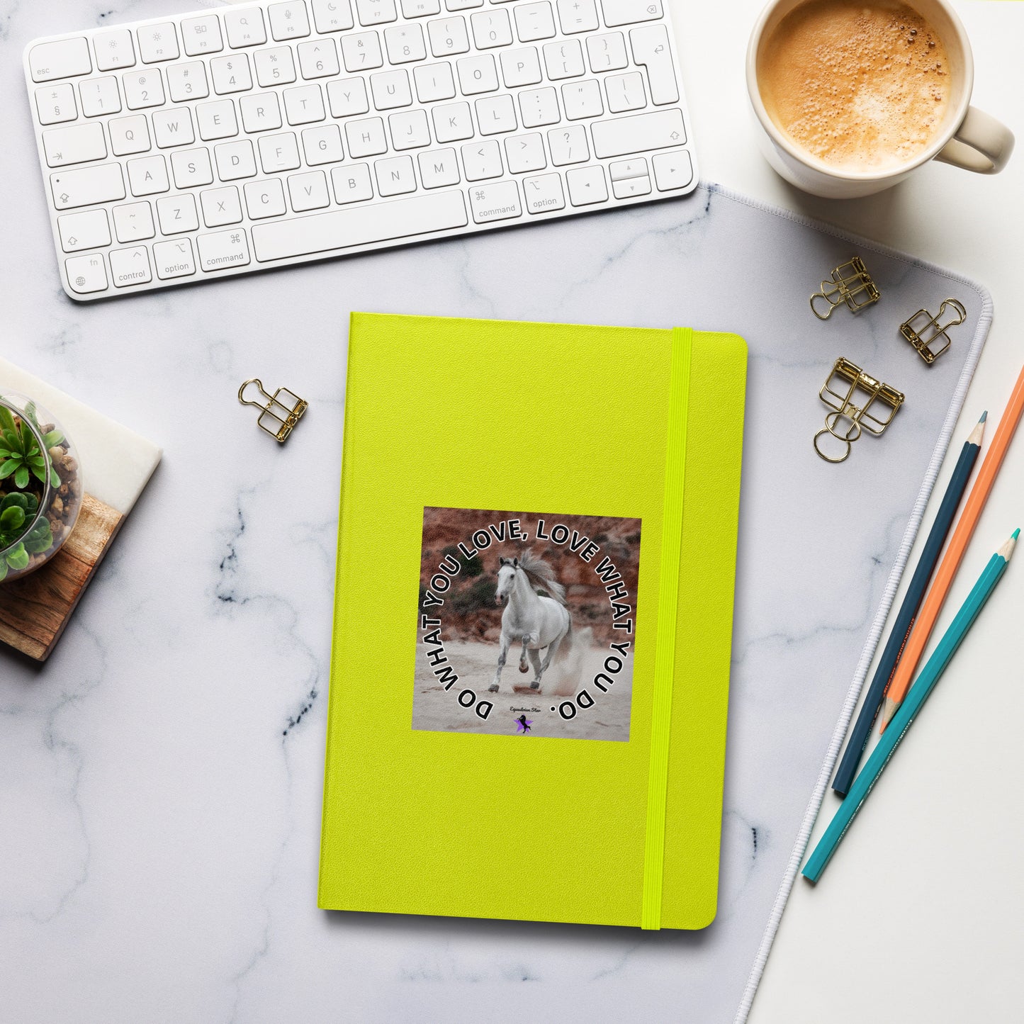 Hardcover bound notebook