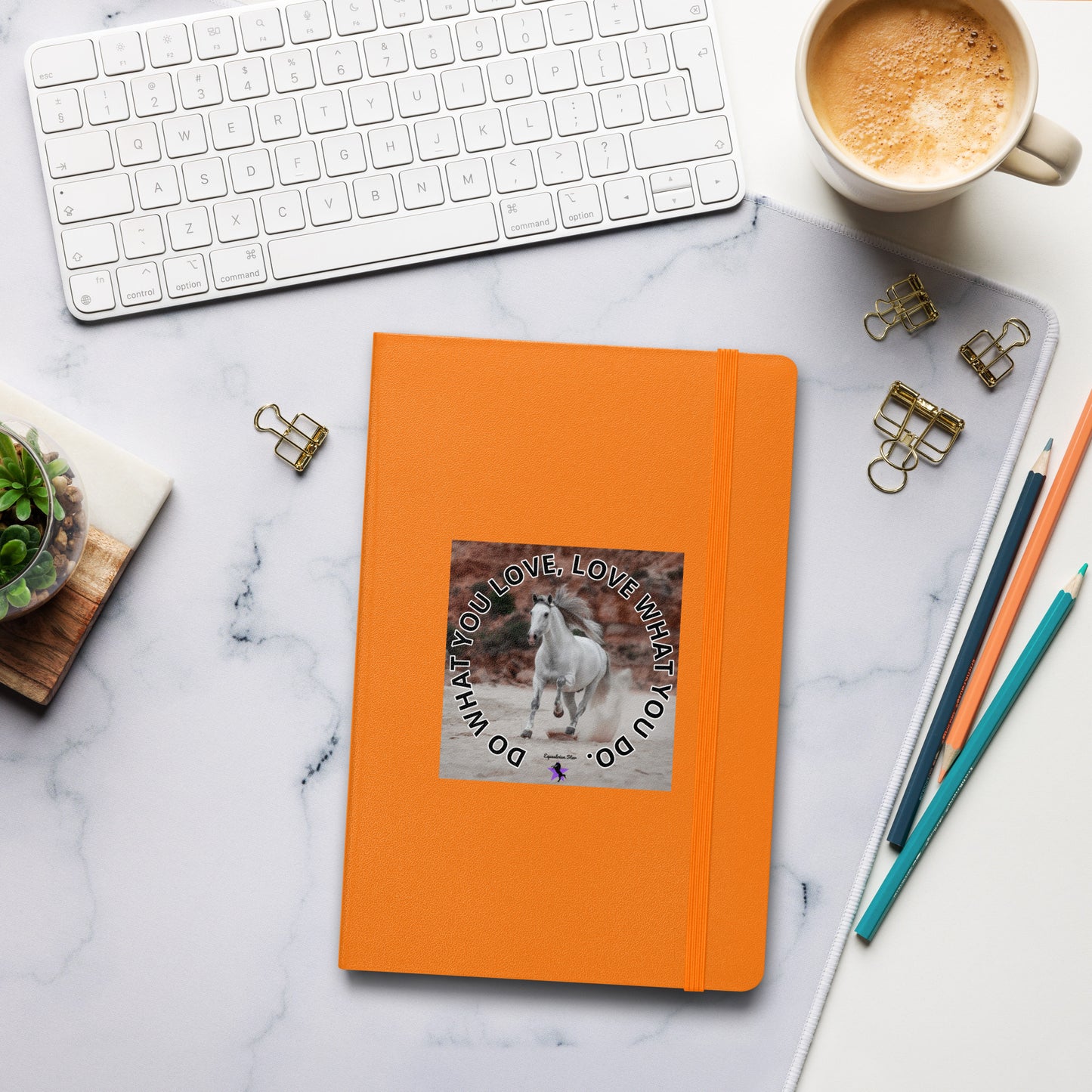 Hardcover bound notebook