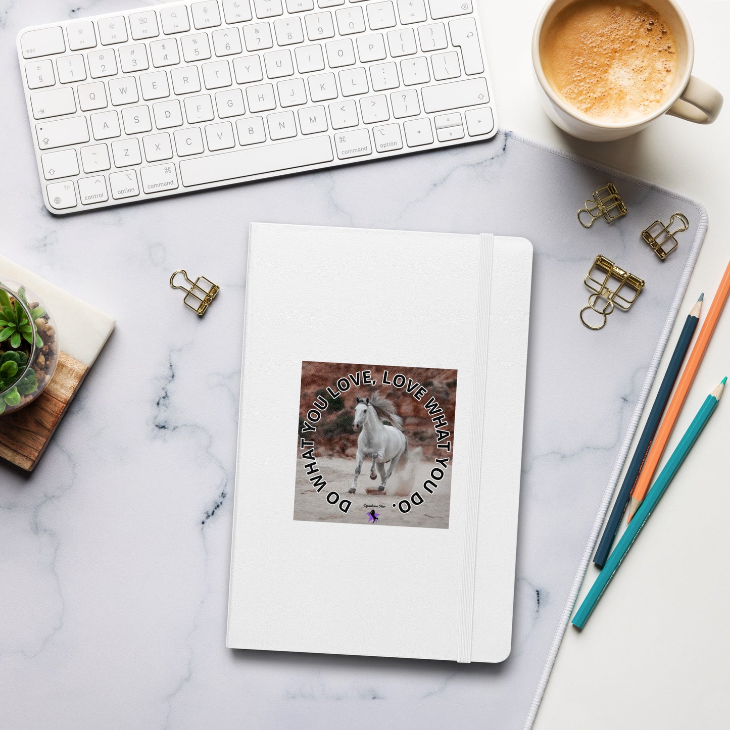Hardcover bound notebook