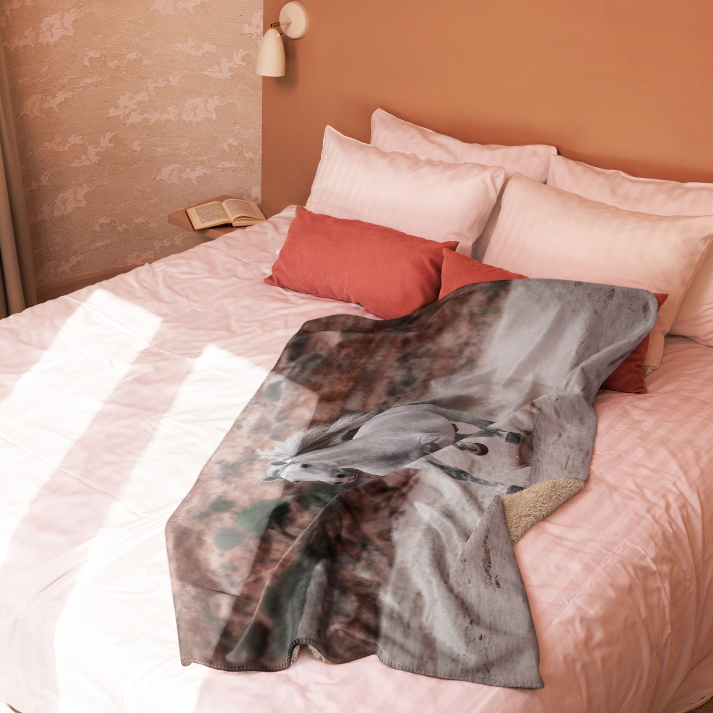 Horse Sherpa blanket