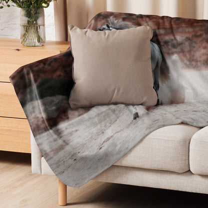 Horse Sherpa blanket