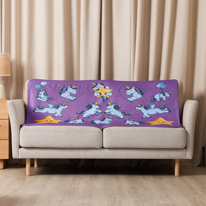 Unicorn Sherpa blanket