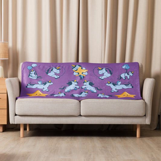Unicorn Sherpa blanket