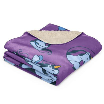 Unicorn Sherpa blanket