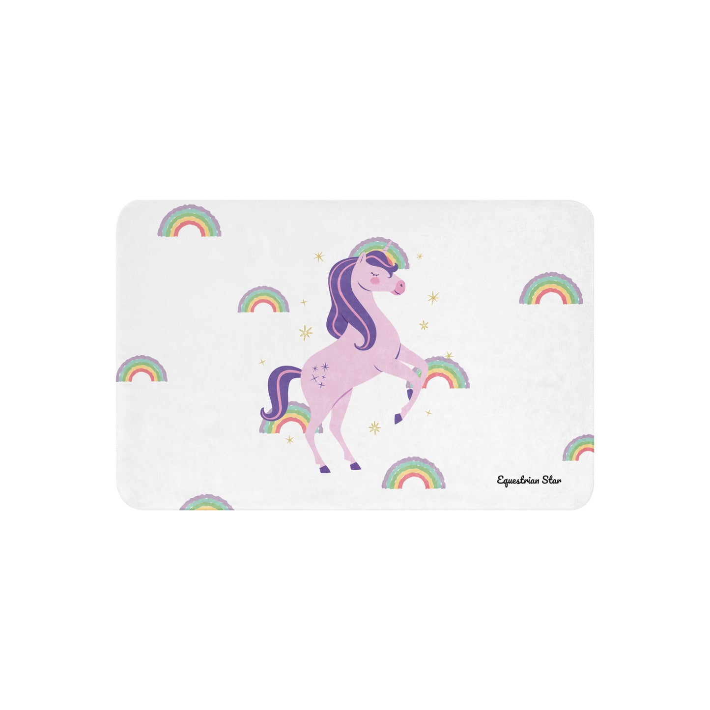 Unicorn Sherpa blanket